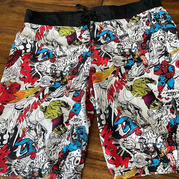 Marvel Other - Marvel Men  Classic Comics Allover Print Swimming shorts Trunks Surf beach
